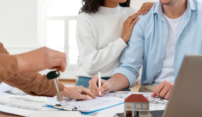 Call-to-action banner for professionals with a bold headline and button