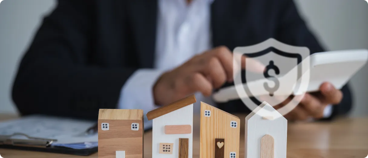 Image of rental property owners with a modern house facade